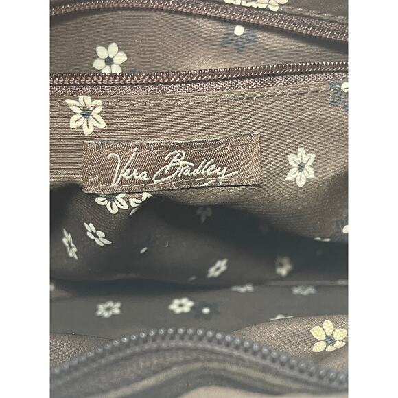 Brown Quilted Vera Bradley Large 17" Boho Handbag Bag - Picture 9 of 12